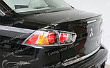Спойлер Mitsubishi Lancer X (спийлер на кришку багажника Мітсубісі Лансер 10), фото 7
