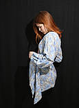 Блуза для вагітних із запахом Pregnant Style Garcia 44 блакитна, фото 3