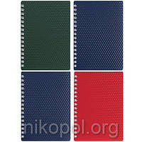 Блокнот А6 на спіралі (пружині) "Diamond", 80 аркушів