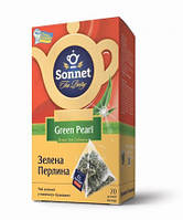 Зеленый чай Sonnet Green Pearl без добавок и ароматизаторов 20 пирамидок
