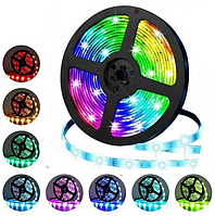 Светодиодная многоцветная RGB LED лента, Светодиодная гибкая LED лента для дома