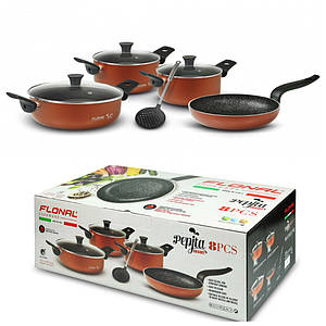 Набір кухонного посуду Flonal Pepita Granit (8 пр.)