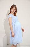 Плаття блакитне для вагітних, фото 3