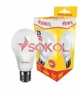 Лампа светодиодная LED А60 6W 220В Е27 4100К new SOKOL