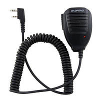 Тангента, мікрофон, маніпулятор для рації BAOFENG KENWOOD HYT WOUXUN TG-01, двопіновий інтерфейс, довжина кабелю 50-120 см