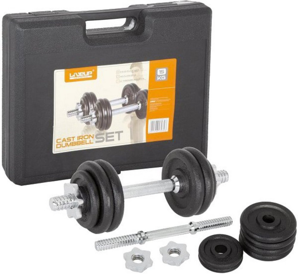 Купить Набор гантелей в кейсе пара DUMBBELL SET LiveUp LS2322B-15KGS ...