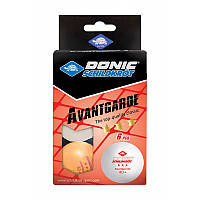 Мячи для настольного тенниса 6 шт 3-Star Avantgarde Donic-Schildkrot 608530 White, World-of-Toys