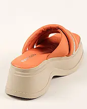 Шльопанці на платформі Evromoda 447414 38 жовтогарячі шкіра 36, фото 5