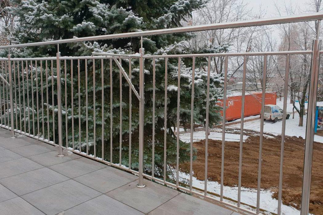 Огородження балконів сходів з нержавіючої сталі, 4 ригеля, фото 1
