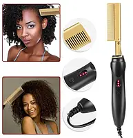 Расческа-выпрямитель для волос High Heat Brush 7951, черный! Топ