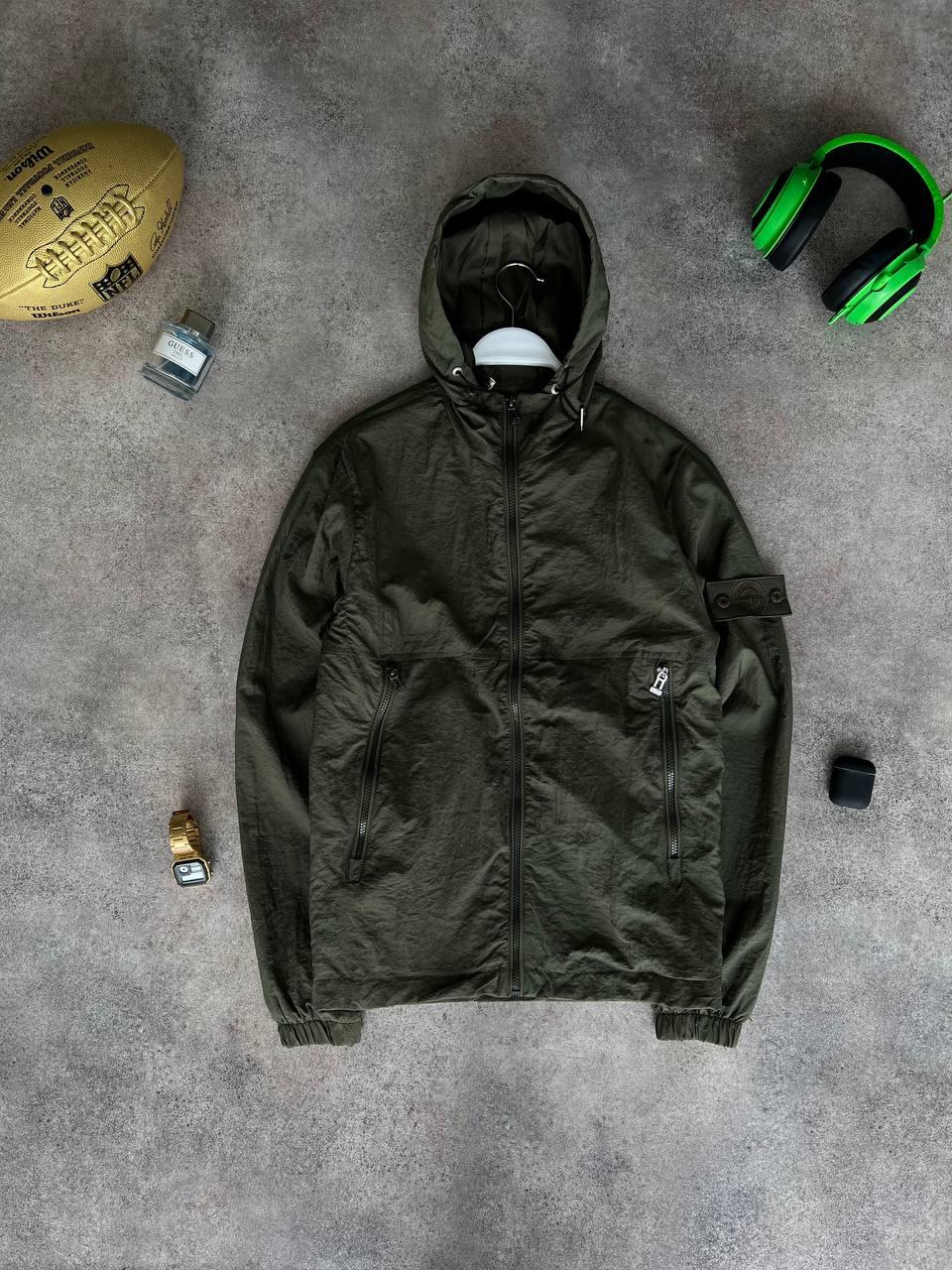 Чоловіча куртка вітровка Stone Island M1491 хакі