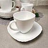 Чайний сервіз білий 6 чашок+6 блюдець Luminarc Lotusia Q6007, фото 8