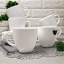 Чайний сервіз білий 6 чашок+6 блюдець Luminarc Lotusia Q6007, фото 5