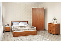 Кровать с подъемным механизмом Айрис 160-200 см (орех светлый)
