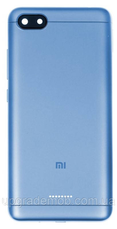 Задня кришка Xiaomi Redmi 6A 2 /16 Gb Global version на 1 Sim-карту синя + скло камери