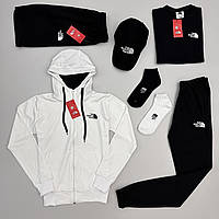 Набір 7в1 the north face кофта-штани-футболка-шорти-кепка-2пари носки .Хит!