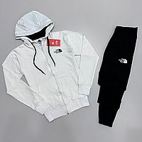 Костюм the north face білий кофта штани