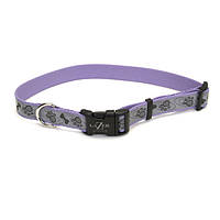 Coastal Lazer Brite Reflective Collar КОСТАЛ светоотражающий ошейник для собак 1.6х30-46см фиолетовый