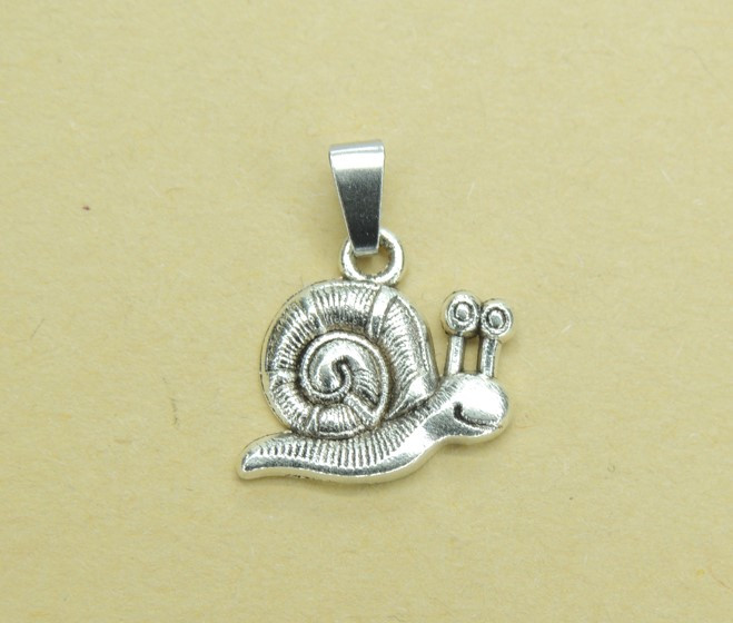 Кулон підвіска Liresmina Jewelry Турбо равлик 1.5 см сріблястий