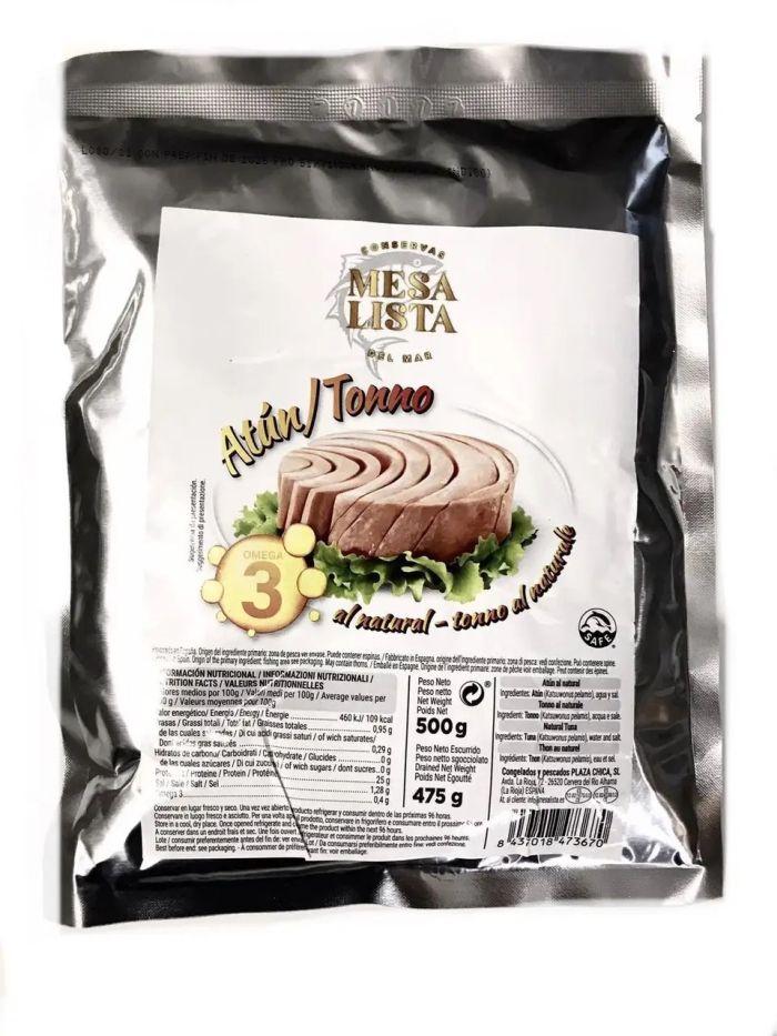 Тунець у власному соку Mesa Lista Atun Tonno ai Naturaie, 500г