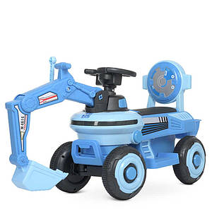Дитячий трактор толокар на моторі Bambi M 4616L-4 електромобіль блакитний