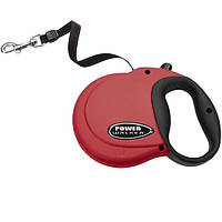 Coastal Power Walker Retractable Leash КОСТАЛ рулетка-поводок для собак до 7.3кг лента 3.6м Красный