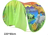 Дитячий намет тент для сну Dream Tents Зелений з Динозаврами, фото 4