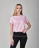 Світло рожева оверсайз футболка Fruit of the loom VALUEWEIGHT базова унісекс 100% бавовна пудра однотонна, фото 5
