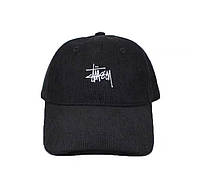 Кепка stussy вельветовая, кепка стуси черная на лето