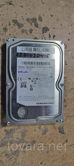 Жорсткий диск Вінчестер HDD 250 Gb / Гб Samsung HD253GJ 3.5" SATA2 No 23010304