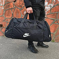 Спортивная дорожная черная сумка. Сумка для поездок с плечевым ремнем