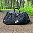 Спортивна дорожня чорна сумка з плечовим ременем. Сумка для подорожей, фото 4