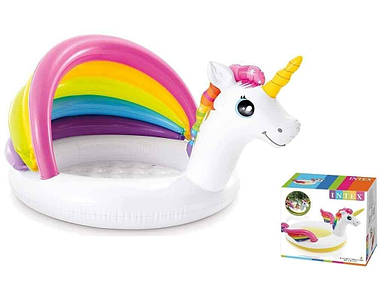 Басейн надувний для дому/дачі/саду Єдиноріг 127х102х69см 45л 57113 NP ТМ INTEX