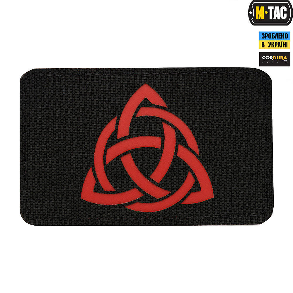 

Патч M-TAC Трикветр Laser Cut Black/Red