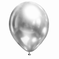 Латексна повітряна куля без малюнка Show Срібло Brilliance, 12" 30 см