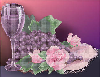 СКВ-183. Схема для вишивки бісером Фіолетовий натюрморт