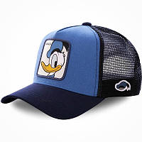 Кепка Тракер Donald Duck (Дональд Дак, мультики Дисней, Disney) с сеточкой, Унисекс WUKE One size