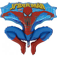 Фольгована кулька велика фігура Людина Павук  80*74см  Grabo уп