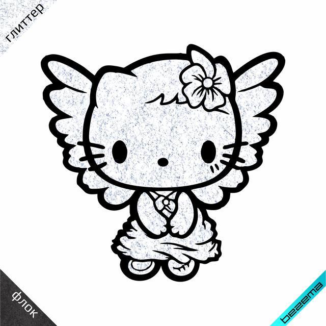 Термоаплікація Хеллоу кітті, hello kitty, ангел, крила