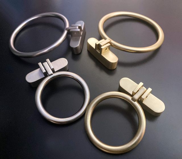Стильные ручки-кольца для мебели