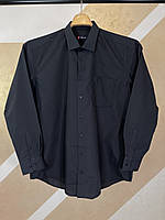 Черная мужская рубашка с длинным рукавом Castelli 16136 2-3ХЛ батал
