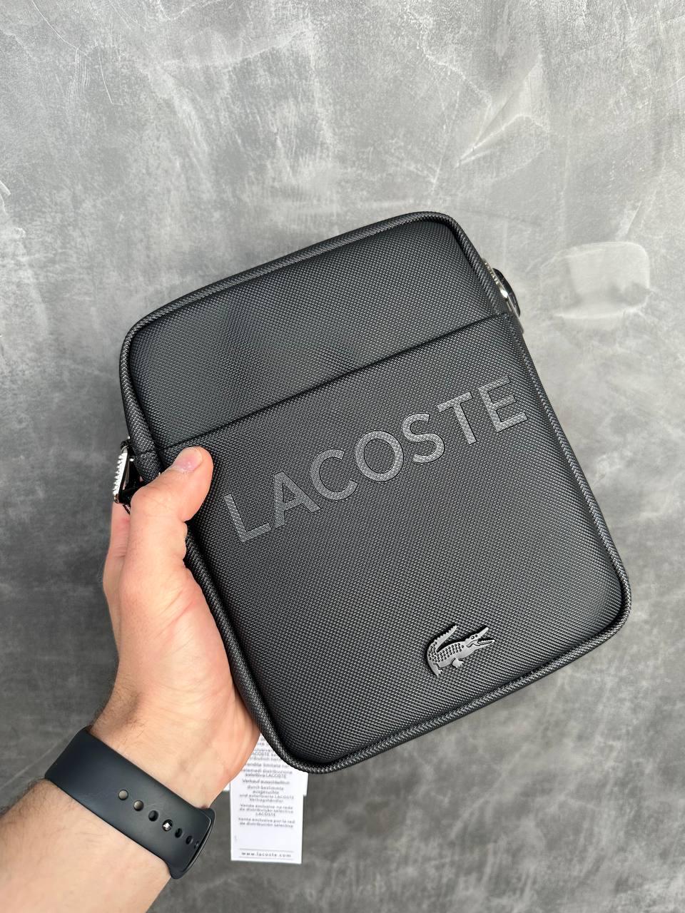 Чоловіча Чорна Сумка Месенджер Lacoste