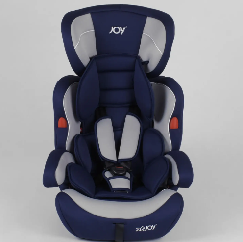 Дитяче автокрісло з бустером JOY NB-5222 універсальне, група 1/2/3, вага дитини від 9-36 кг, біло-синє