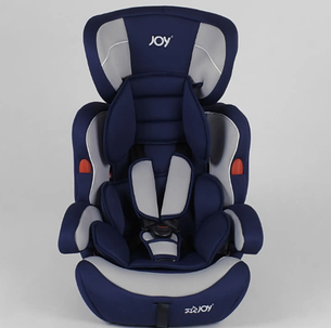 Дитяче автокрісло з бустером JOY NB-5222 універсальне, група 1/2/3, вага дитини від 9-36 кг, біло-синє, фото 1