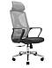 Крісло для комп'ютера з підлокітниками та підголовником офісне сіткове Монеро Monero сіре ТМ Richman, фото 6
