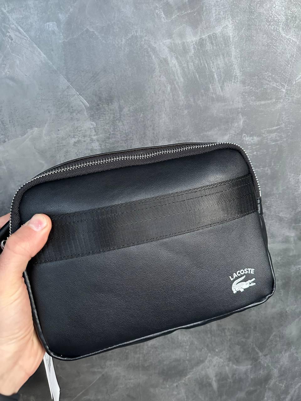 Чоловіча Чорна Сумка Месенджер Lacoste