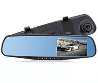 Автомобильное зеркало видеорегистратор для машины на 2 камеры VEHICLE BLACKBOX DVR 1080p камерой заднего вида