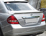 Спойлер Нісан Тііда седан (спойлер на кришку багажника Nissan Tiida sedan), фото 2