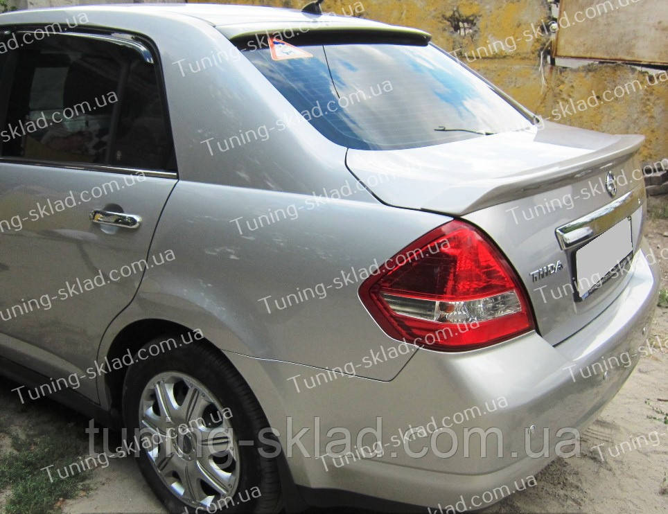 Спойлер Нісан Тііда седан (спойлер на кришку багажника Nissan Tiida sedan), фото 1