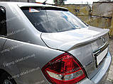 Спойлер Нісан Тііда седан (спойлер на кришку багажника Nissan Tiida sedan), фото 10